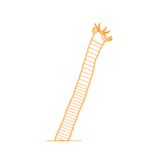 Animals Worms Bobbit Worm Outline Svg File, Free Vectors File